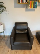 Wloski fotel skorzany, bardzo mało używany, stan bardzo dobry