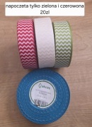 Wstążki ozdobne zygzak zestaw wstążka rypsowa dekoracyjna do pakowania 