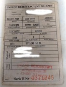 Dowód rejestracyjny 