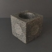 Ikea Świecznik granitowy lata 90 Vintage Hand Made