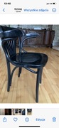 Krzesło drewniane gięte czarne retro vintage thonet 