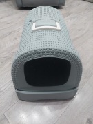 Kuweta dla kota curver Eco-friendly szaro niebieska