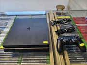 Konsola ps4 slim 500gb, pad, okablowanie. Czytaj opis