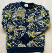 ŻAKARDOWA BLUZA REBEL, TYGRYSTY, M, 249 ZŁ OKAZJA