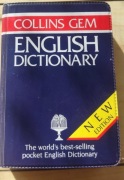 COLLINS GEM ENGLISH DICTIONARY New Edition Pocket