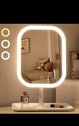 Lustro led do makijażu przenośne podrużne składane