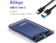 Kieszen na hdd 2,5 cala 5-7 mm USB 3.0 ver 2 z gniazdem USB Type C