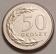 50 gr groszy 2010 r. nakład 12 000.000 szt.