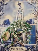 RÓŻANIEC JEZUS CHRYSTUS prezent dla babci. Pamiątka z FATIMA. + Magnes 