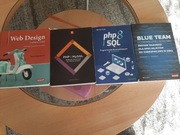 Zestaw 4  książki - Programowanie HTML, CSS, PHP8, cyberbezpieczeństwo
