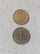 Dwie monety Kolumna Zygmunta 