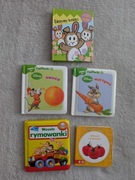 Książeczki książki kartonowe 3d Liczymy króliki owoce warzywa kolory