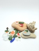 Sea glass jak naturalne morskie szkło dekoracja materiał do biżuterii grube