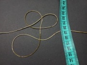 Guma kapeluszowa złota 1mm okrągła metalizowana