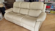 Kanapa i sofa  skórzane 3-osobowe  rozkładane