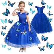 SUKIENKA KSIĘŻNICZKI KOPCIUSZKA MOTYLKI PEREŁKI