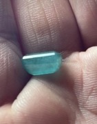 Zambia szmaragd oktagon jednolity kolor 