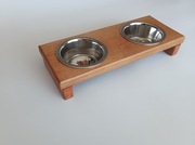 Stojak na miski dla psa lub kota 2 x 0,22 l