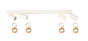 Listwa reflektorowa Perugia biała 4 x GU10 LED Light Prestige