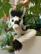 Mini smok chiński 20cm szydełkowy prezent 