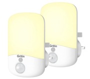 2x Gritin lampka nocna LED Czujnik Zmierzchu