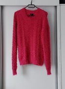 Włochaty ażurowy sweter damski Lindex rozm S