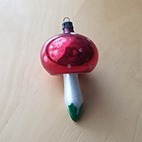 Stara bombka szklana PRL [14] [grzyb]