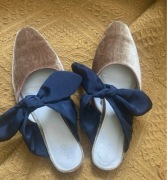 Klapki mango Ala zamsz 38