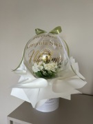 Personalizowany flowerbox KWIATY W BALONIE komunia prezent 