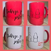 Kubek z nadrukiem dobrze, że jesteś