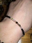 Amulet Ochronny czarny i różowy turmalin