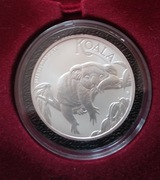Koala 2022 moneta 1 uncja srebra 999 intercept