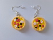 Kolczyki handmade pizza 