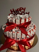 PIĘTROWY TORCIK ZE SŁODYCZY KINDER 