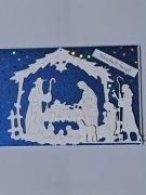 Kartka Bożonarodzeniowa, ręcznie robiona