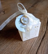 Podziękowanie dla Gości- mini pudełeczka na cukierki.