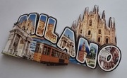 Magnes na lodówkę DUŻY MILANO Włochy Italy. (30) 3D.