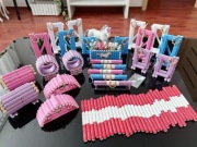 Drewniane przeszkody dla koni typu schleich 