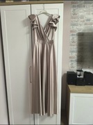 Elegancka, satynowa sukienka wieczorowa marki For You w rozmiarze XS (
