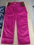 Spodnie robocze damskie traktorpikene  rozmiar XL różowe fuksja