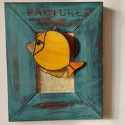 Witraż zawieszka ozdobna rybka