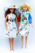 Ubranka dla lalek Barbie - Sukienka, kurtka