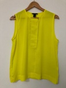 Żółta bluzka, idealna na ciepłe dni, H&M, r. 40