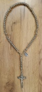 Różaniec stal nierdzewna 10mm, linka paracord