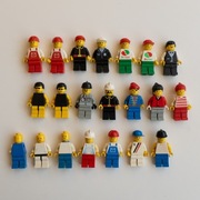 22 figurek LEGO: różne postacie town m.in. Octan Waiter + dodatki