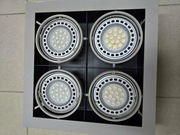 Lampa sufitowa Pireo, podtynkowa poczwórna