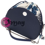 Turkusowy organizer worek do Obag MOON LIGHT róże motyle granat komin OMAY