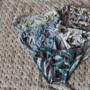 Komplet 5 par slipki majtki 110/116 chłopiec