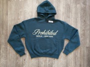 Nowa Bluza Prohibited Zielona Hoodie Boxy Fit Oversize Unisex