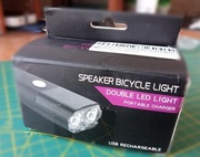 Lampka rowerowa USB, powerbank 4000mAh,  dzwonek